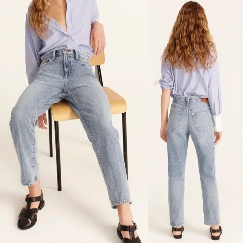 J Crew Point Sur Slouchy Boyfriend Jeans high rise Size 23 light Vintage Wash